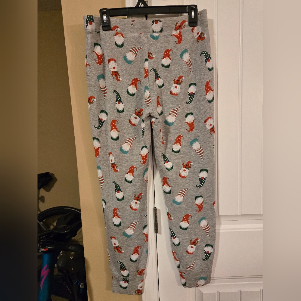 Isaac Mizrahi Gnome Christmas Jogger Pajama Pants Sz Medium - Picture 3 of 5